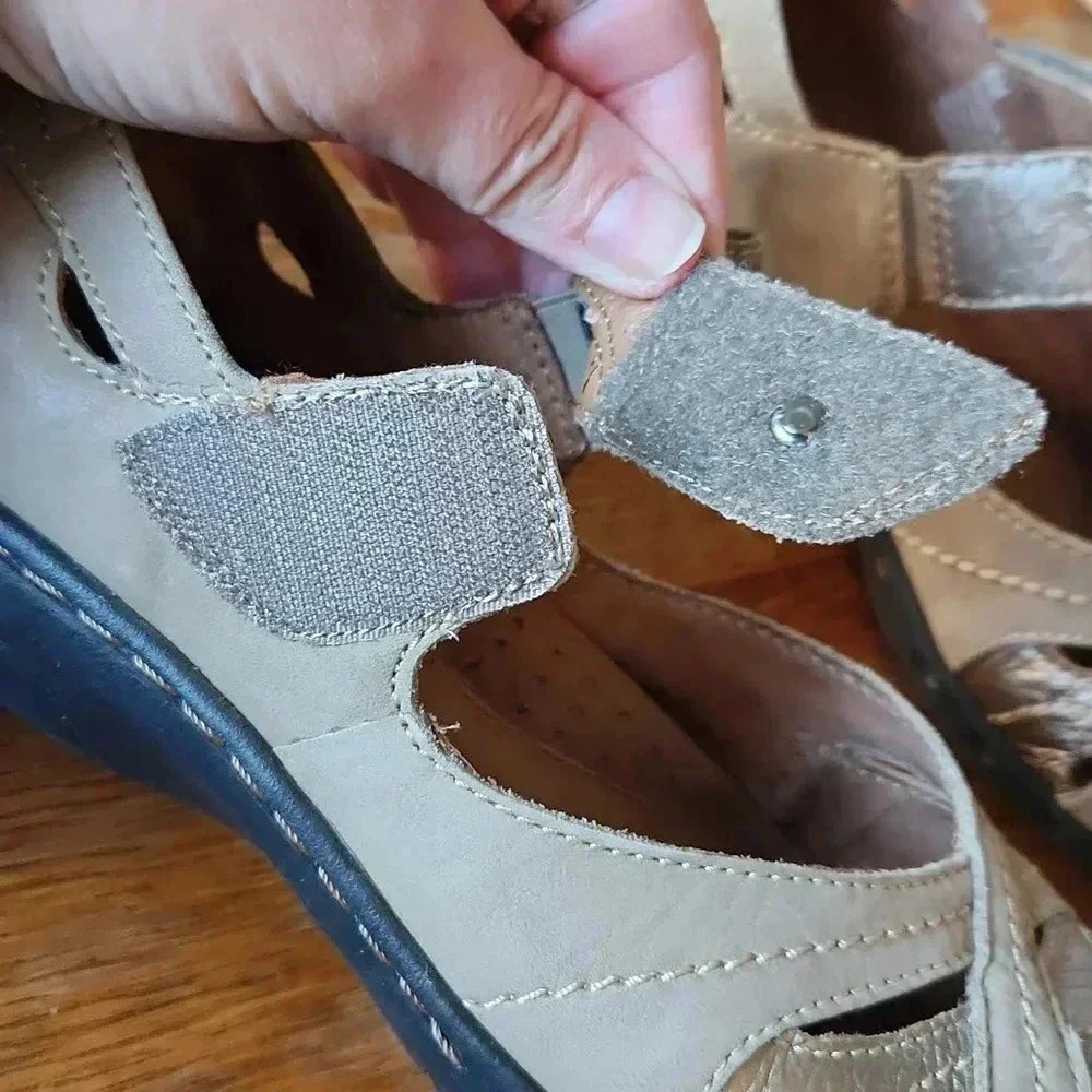 Cobb Hill Parker Mary Jane Flat sz 8‎ Linen Leather - Picture 8 of 13